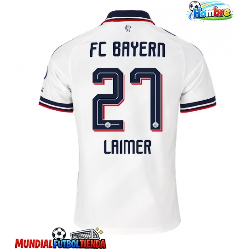 Camiseta Bayern Munich Konrad Laimer #27 Segunda Equipación Replica 2026-27 mangas cortas